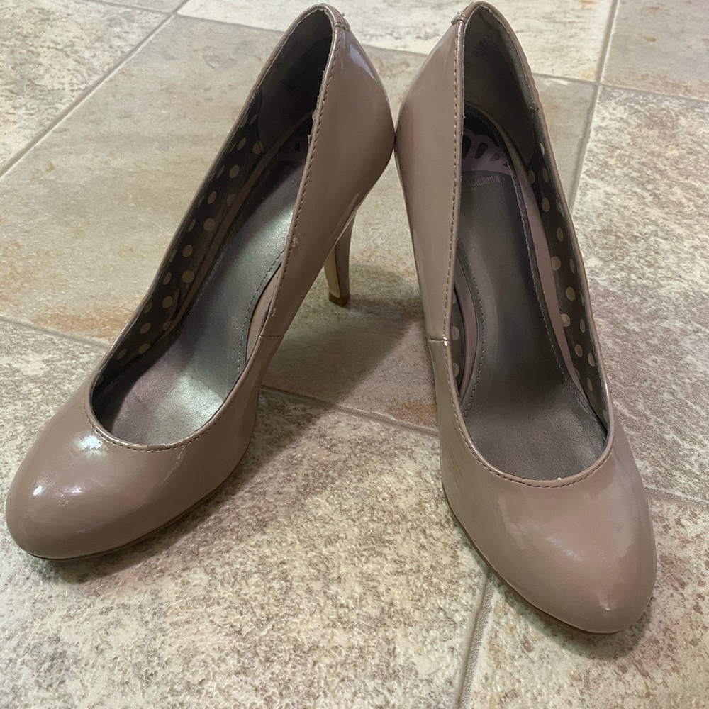 Nude high heels